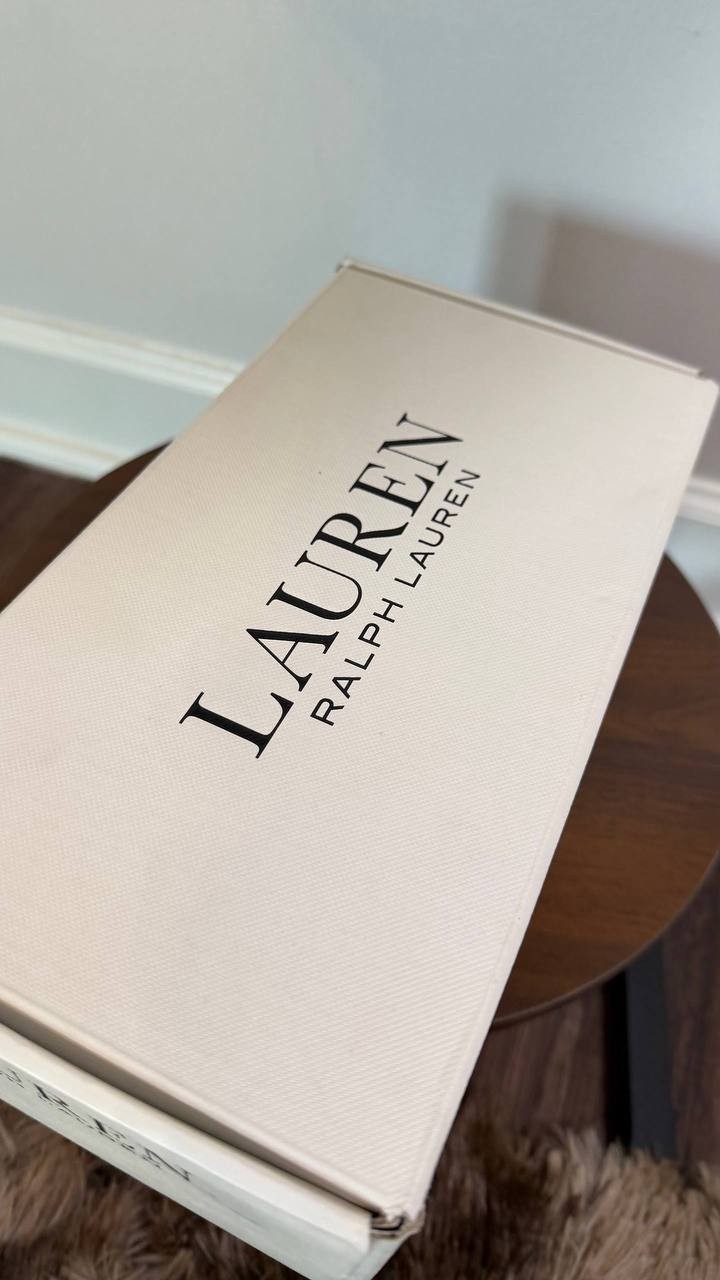 Lauren Ralph Lauren “Lanette”Brown Block Heel Suede Size 6B NIB msrp$155