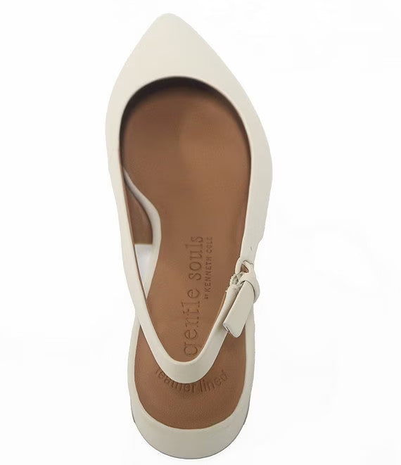 Gentle Souls Kenneth Cole Slingback Pumps Stone 8.5 M Pre-Owned $189.00