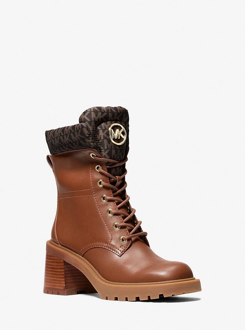 Michael Michael Kors Brown Luggage Leather Booties 11M New in Box MSRP $278