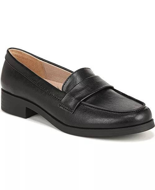Life Stride  Sonoma  2  Slip‑On  Penny  Loafers  Black  Smooth 7  M  NWT  $80