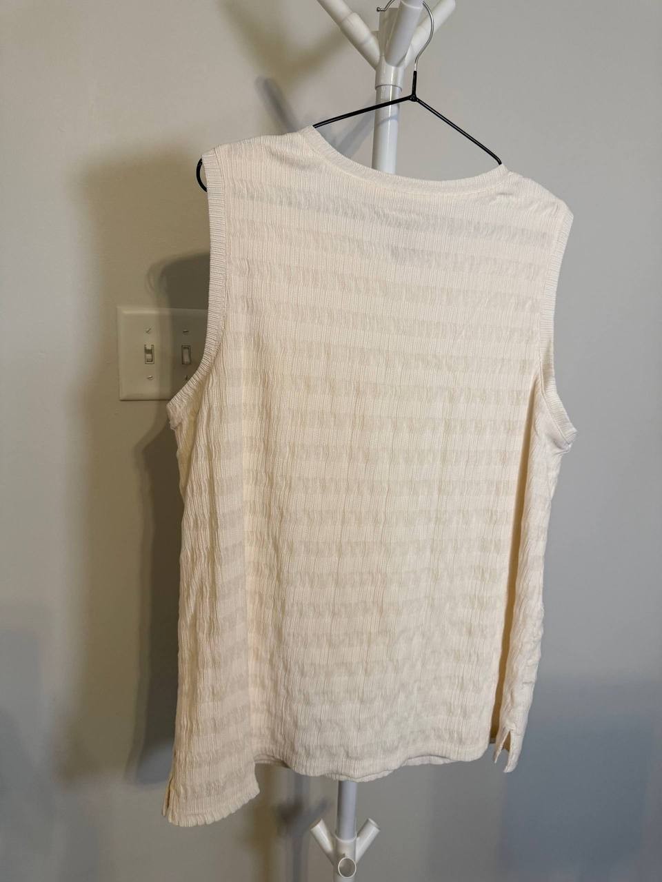 Anne Klein Pucker Wave Sweater Tank – Plus 1X – NWT – $69