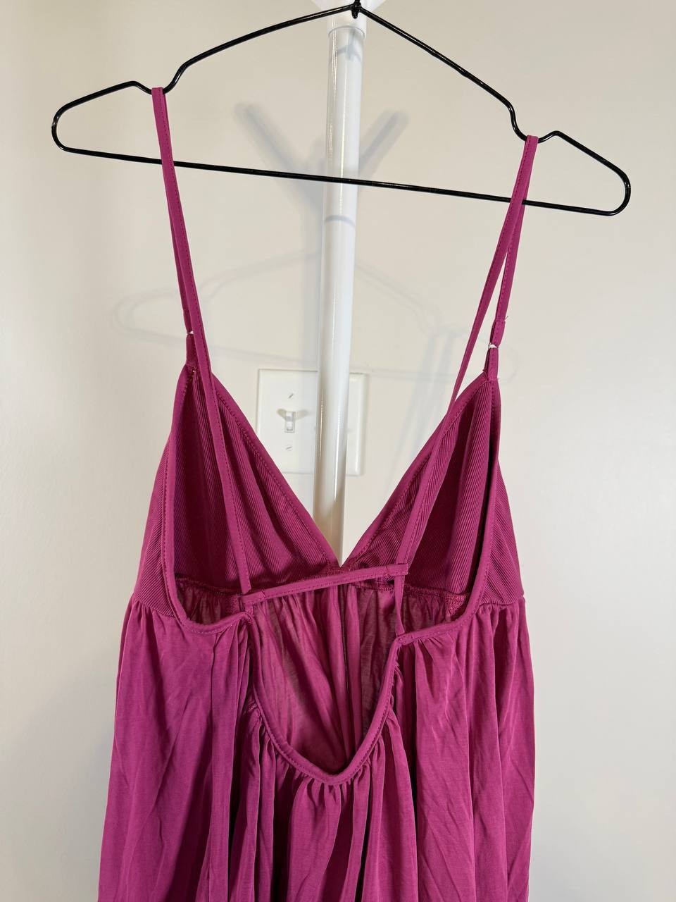 Free People Trixie Rib Jersey Tunic Top –Pink– Size L – NWT – $68