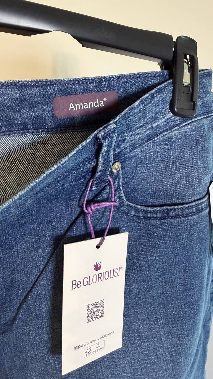 Gloria Vanderbilt Women’s Plus Amanda Jean Frisco 16W $56 NWT