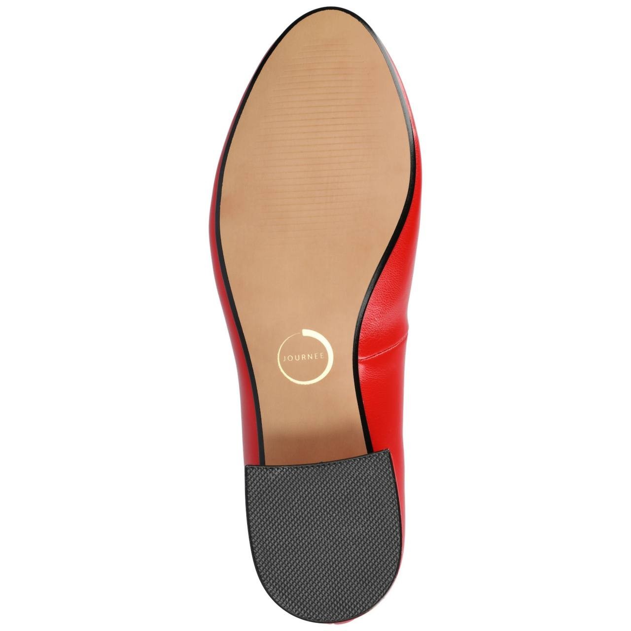 Journee Collection Saarii Slip‑On Block Heel Pumps – Red – Size 11W – NIB
