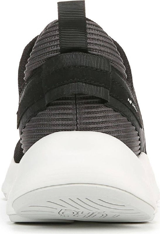 Ryka PodFlow Walking Sneakers 11M Black Mesh Lace‑Up Arch Support NIB msrp$89.99