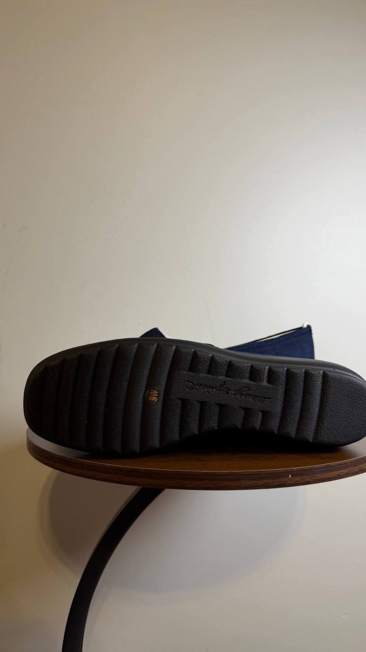 Easy Spirit Flats 9W Dark Blue Slip-On Comfort Shoes New