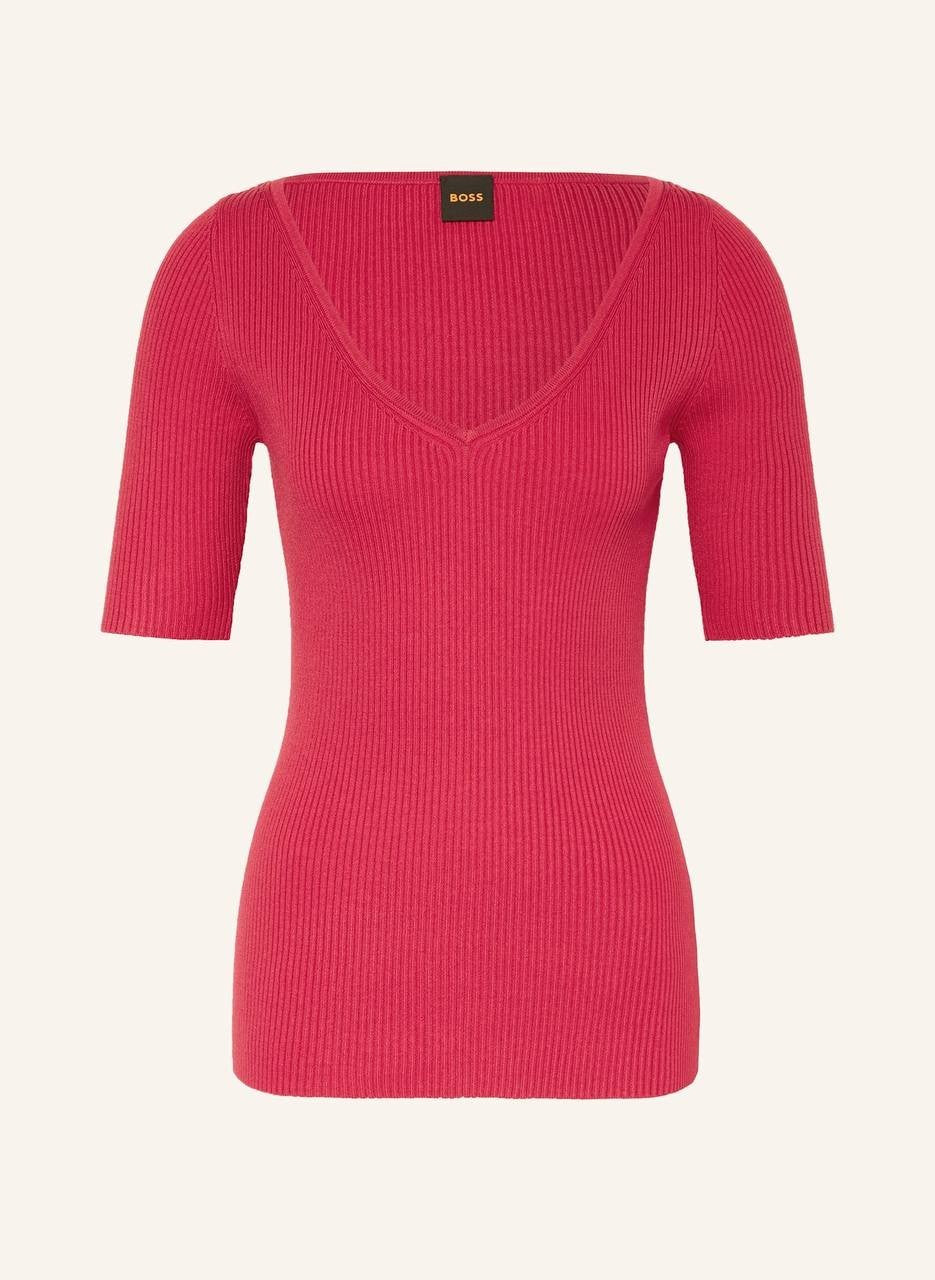 BOSS FARADISCO Knit Shirt Red M NWT $148