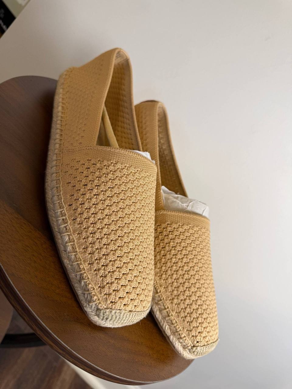 Cole Haan Keely Espadrille Flats–Soft Buff–Size 11B–Polyester/Leather–New in Box