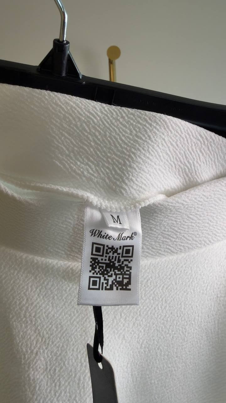 White Mark Flared Midi Skirt with Pockets White M NWT $49