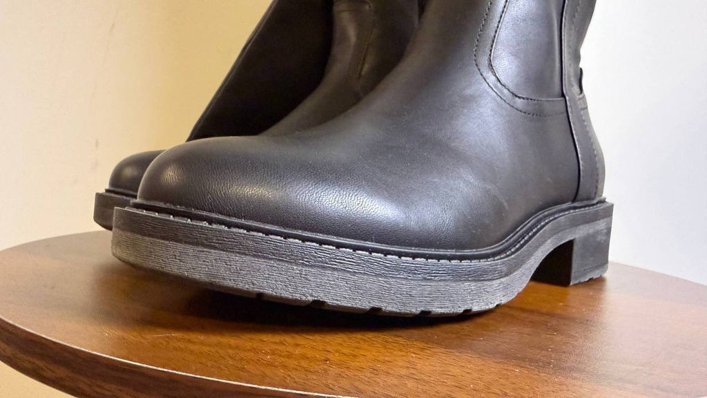 Style & Co Terryy Riding Boots 7.5M Black Tall Round Toe Zip NIB msrp$99.90