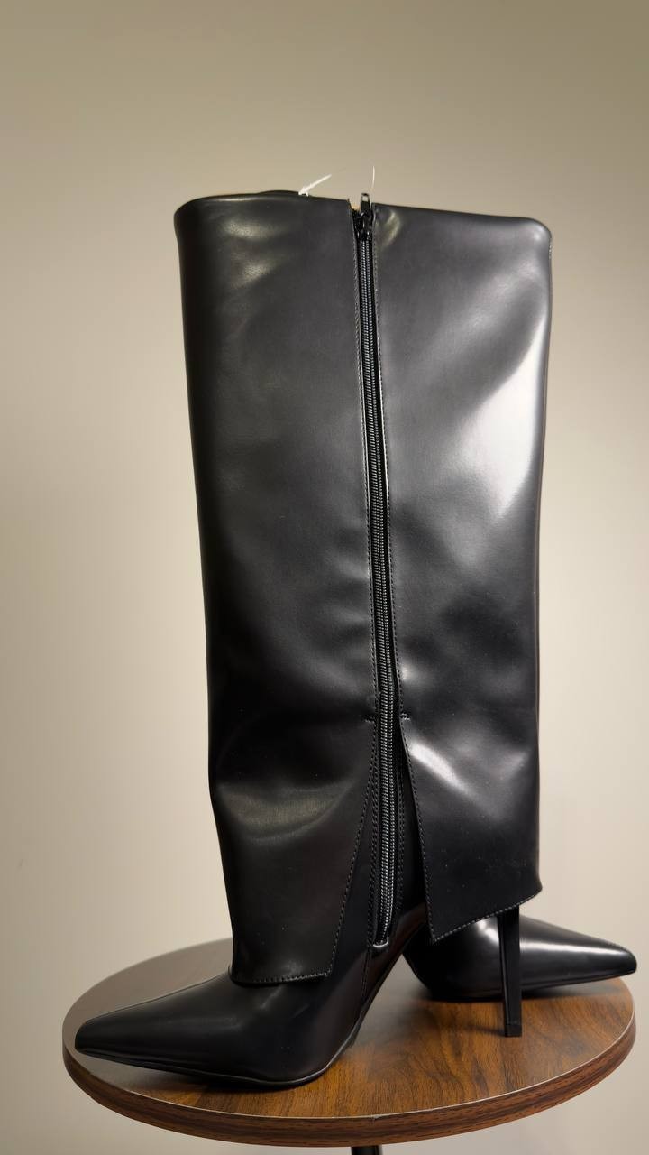 I.N.C.  Cuffed  Dress  Boots  Black  Man‑Made  8M  WC  New  $129.90