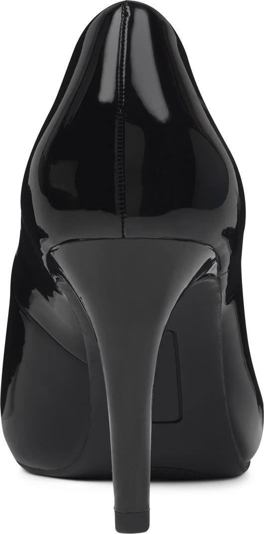Bandolino Peep Toe Pumps 9.5W Black Faux Patent – New in Box MSRP $89