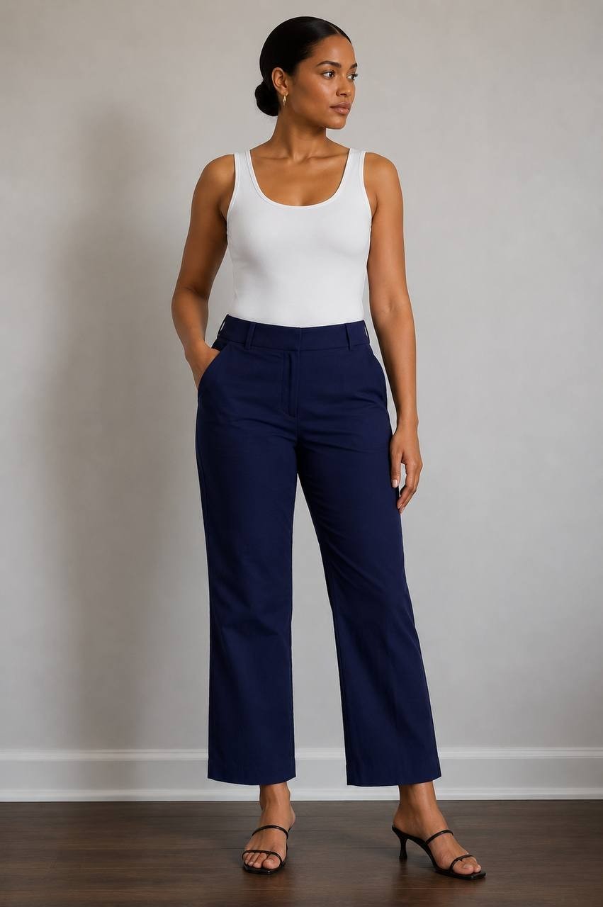 Jones New York Pull-On Trouser Navy PXS NWT $79.50