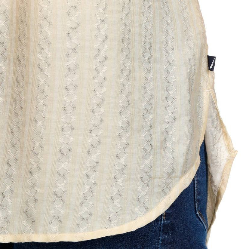 Nautica Jeans Women’s Sleeveless Dobby Popover Top – L – NWT–$54.50