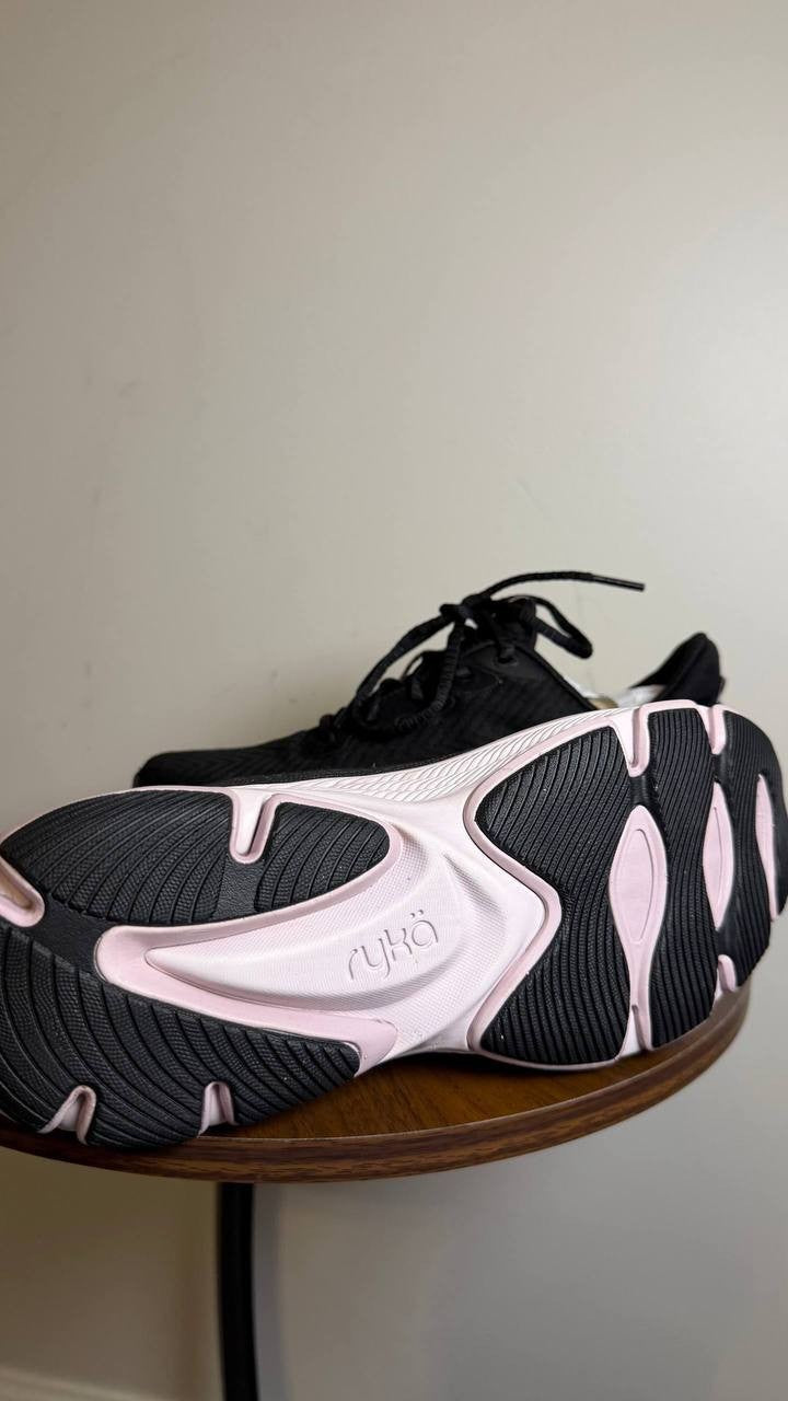 Ryka Black Mesh Fabric Trainers 6M NIB MSRP $109.99
