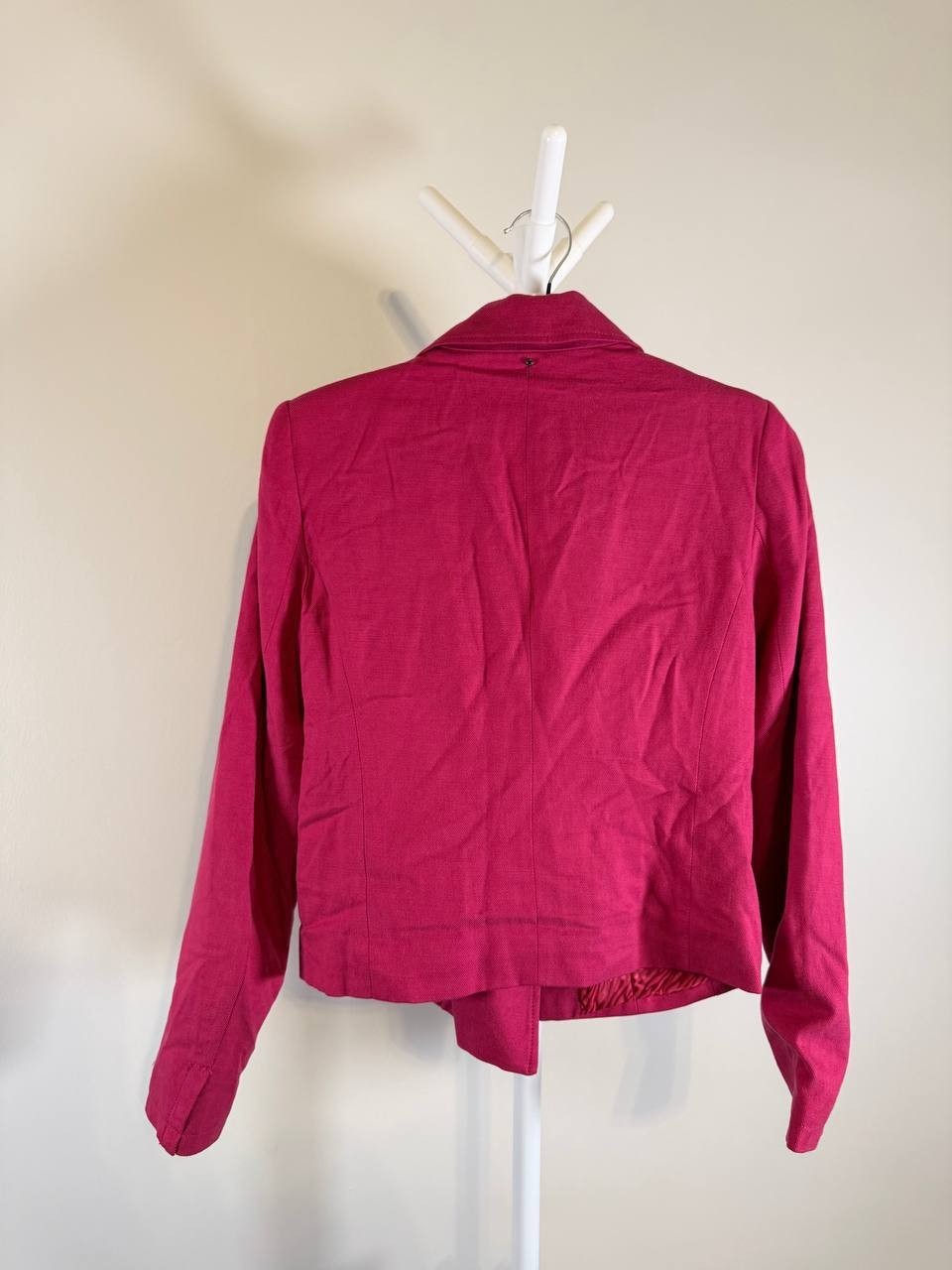 Adrienne Landau Cropped Double‑Breasted Blazer – Pink – Size S – NWT – $169