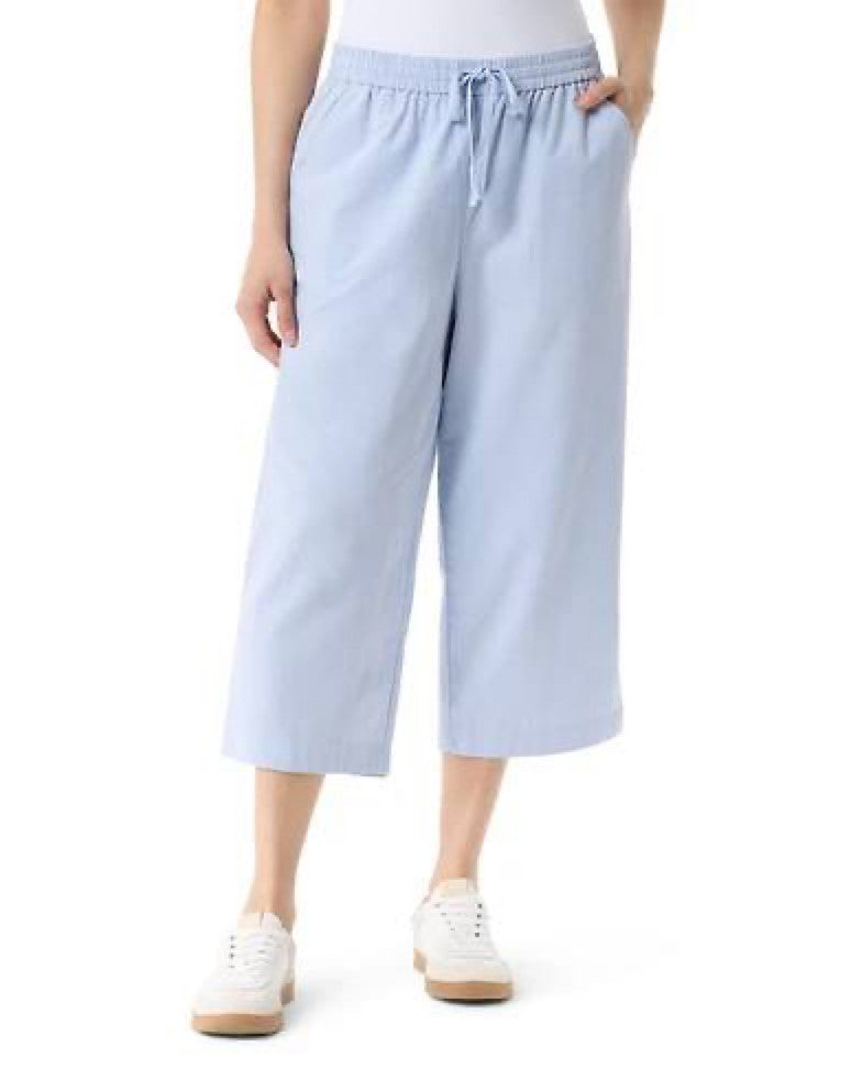 Gloria Vanderbilt Wide‑Leg Cropped Pants – Size L – NWT – $42