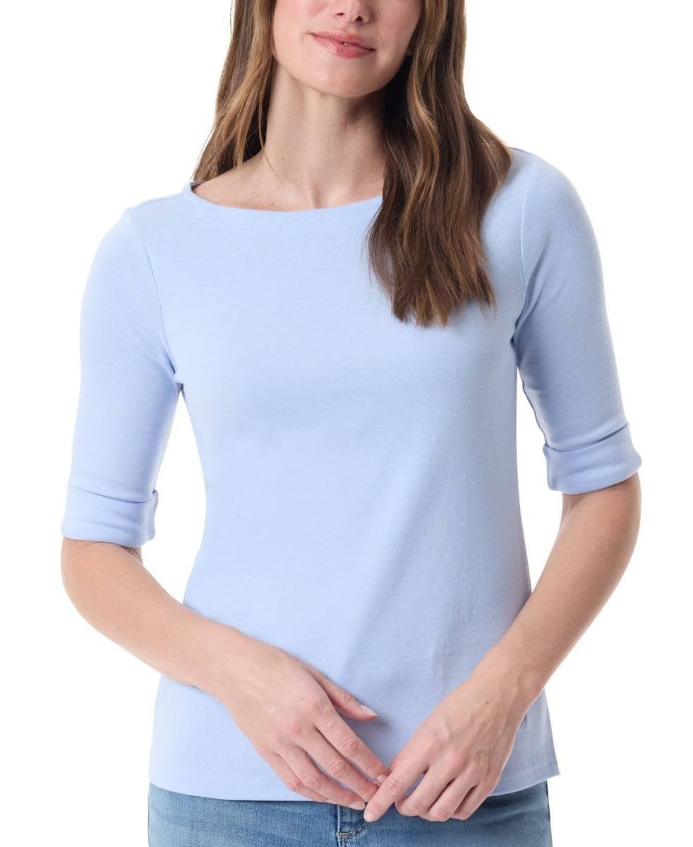 Gloria  Vanderbilt  Women’s  Alanis  T‑Shirt  Light  Blue  XS  NWT  $35