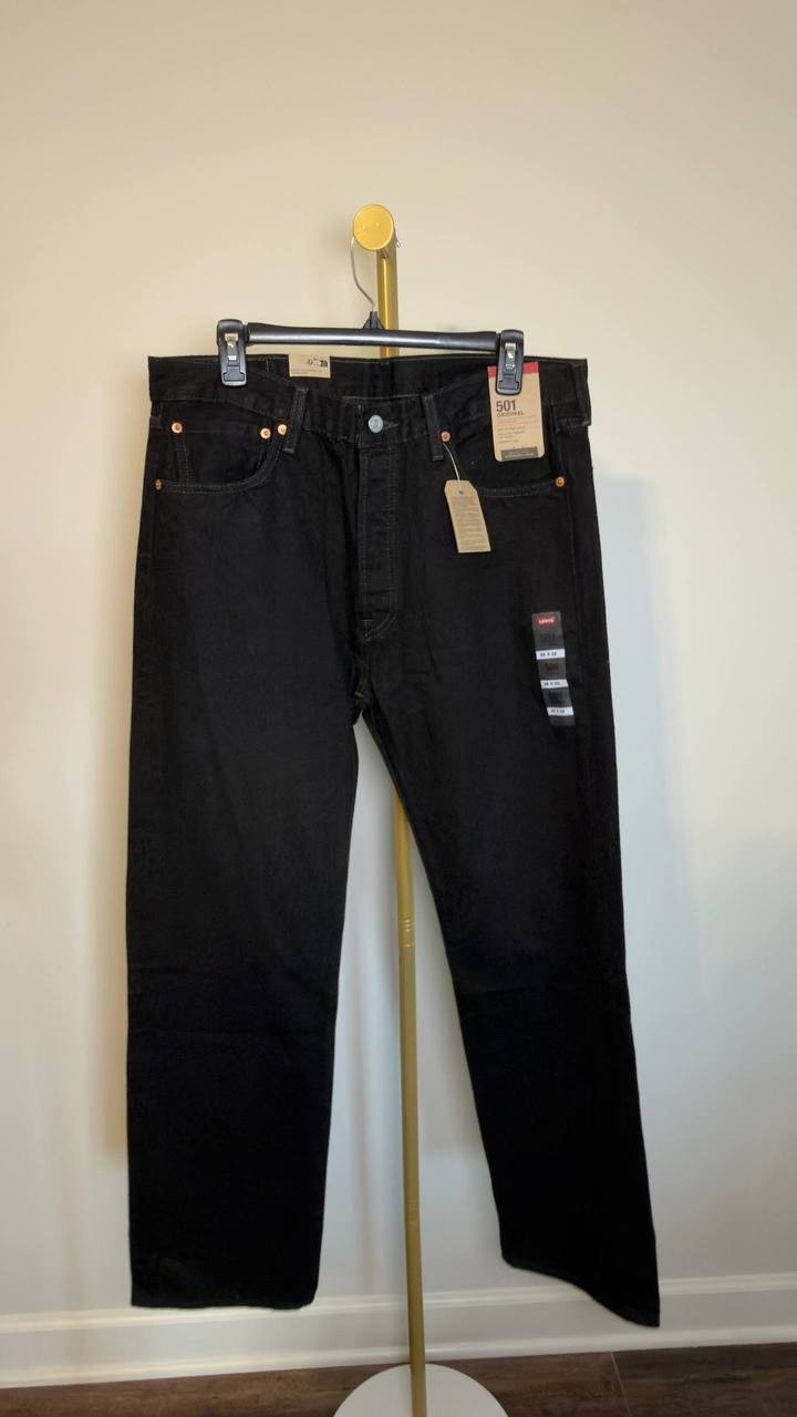 Levi’s 501 Original Men’s Jeans Black 35x32 NWT $84.95