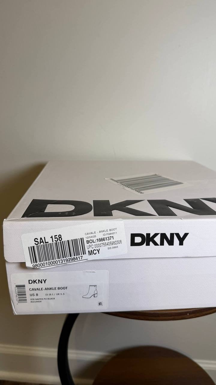 DKNY Black Stretch Booties 8M New in Box MSRP $99
