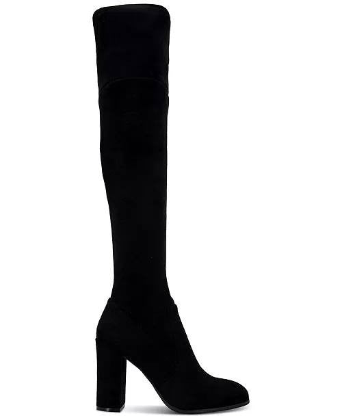 Kenneth Cole Josie Round Toe Over‑The‑Knee Boots Black Women’s 5.5M NWB $179