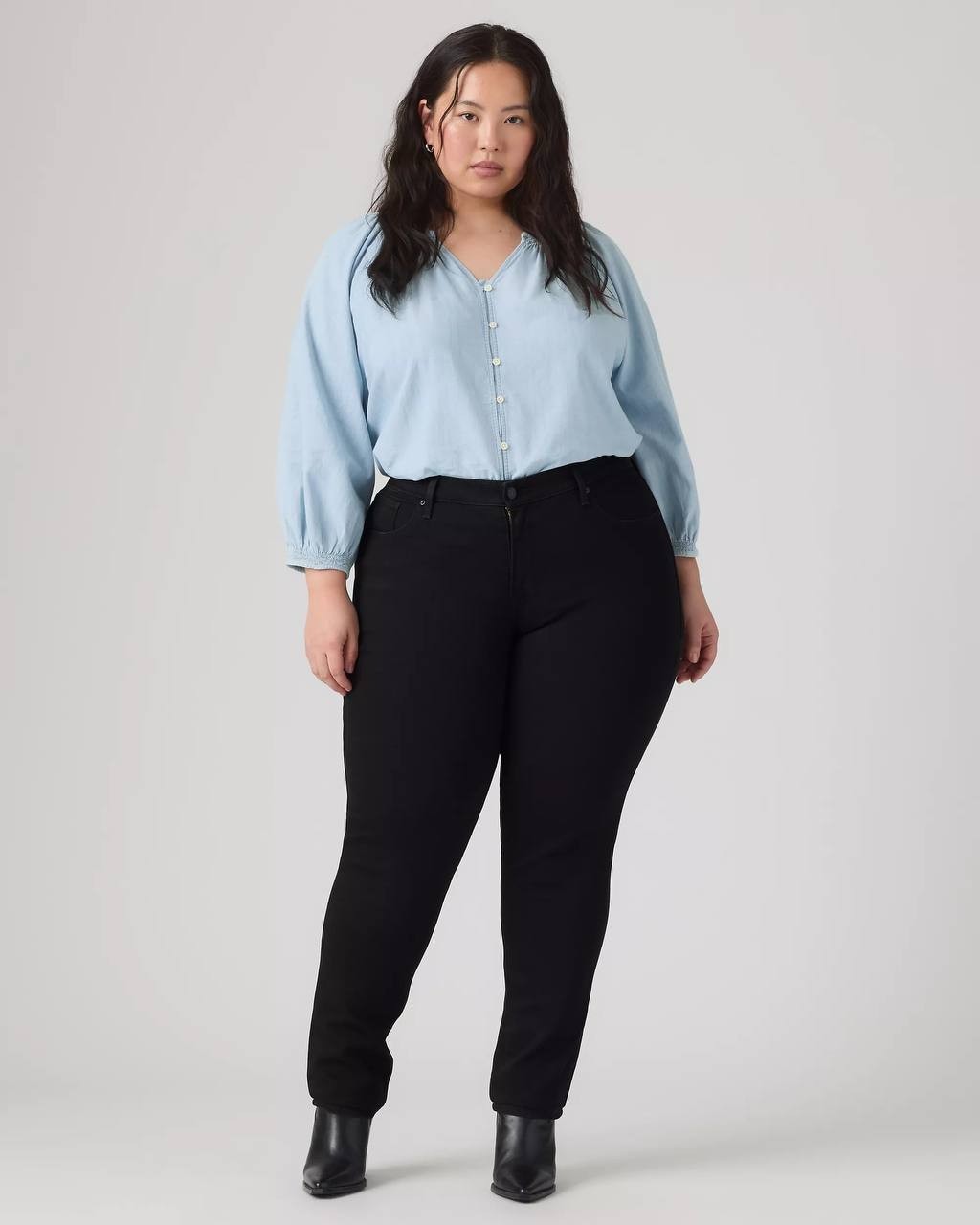 Levi’s 311 Shaping Skinny Jeans Plus Size 24W Soft Black NWT $69.50