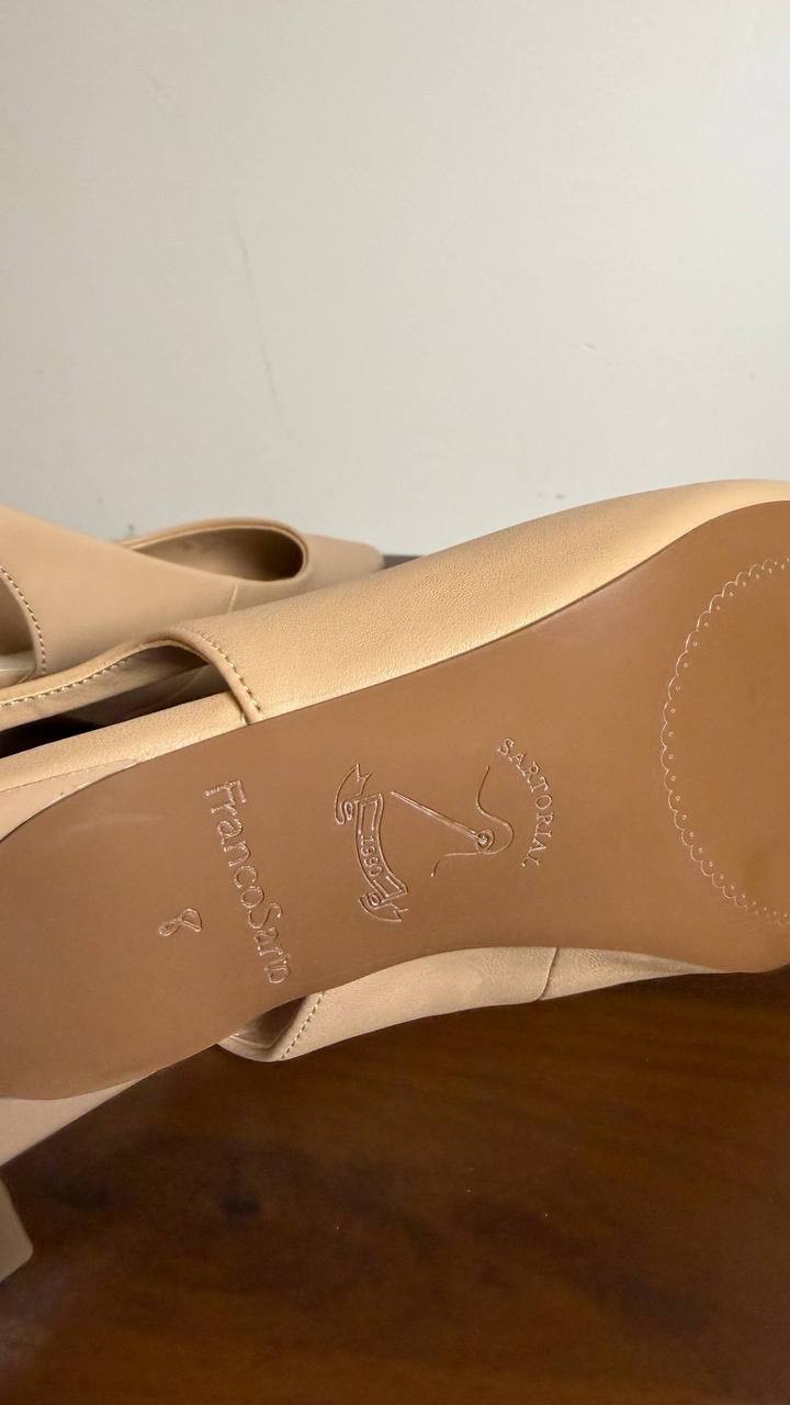 Franco Sarto Nude Slingback Pumps 8M NIB MSRP $115