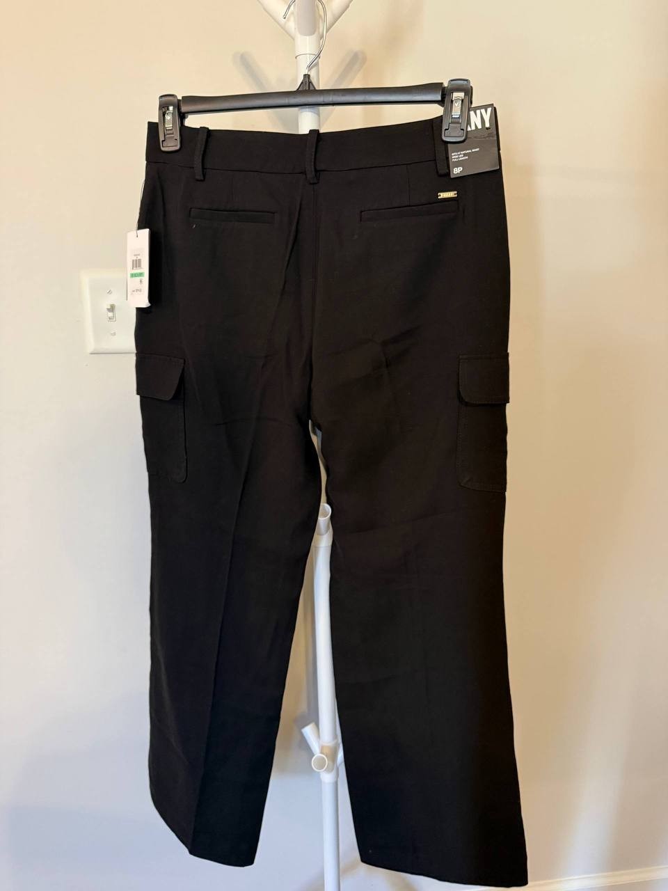 DKNY Black Cargo-Style Pants – Size 8P – NWT – $99