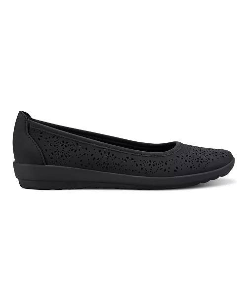 Easy  Spirit  Ballet  Flats  Black  5M  New  $69