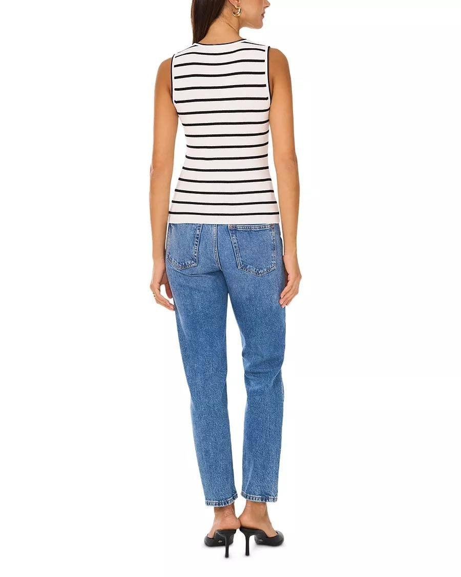 Vince Camuto Striped Sleeveless Blouse – Size L – NWT – $79