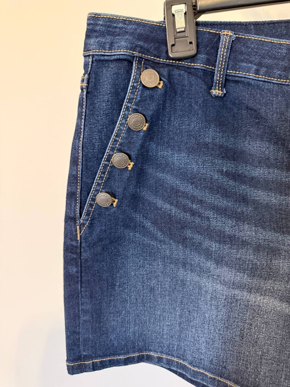 Tommy Hilfiger Side-Button Denim Shorts – Size 16 – NWT – $54.50