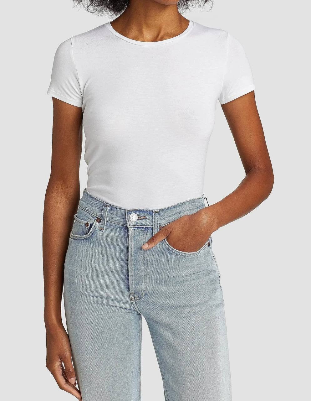 Majestic Filatures Soft Touch Crewneck T-Shirt White Size 1 NWT $180
