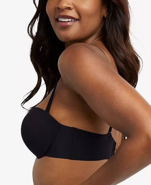 Maidenform Strapless Multiway Bra DM2310 Black 38B Convertible Push-Up