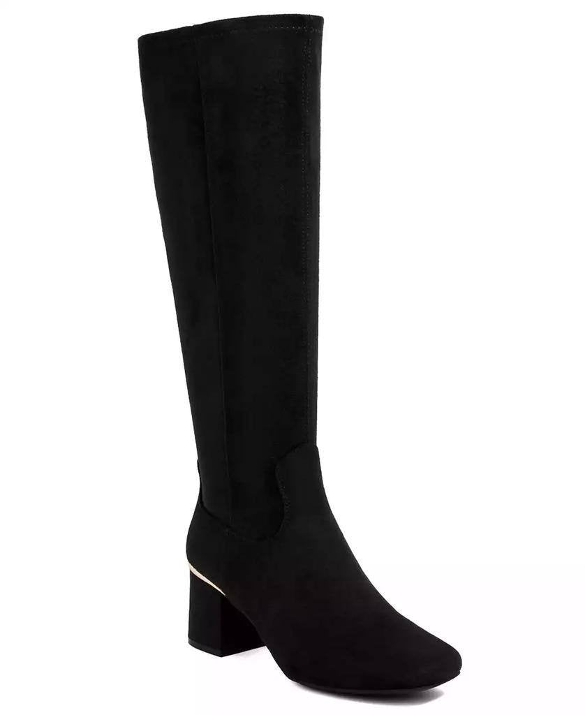 Jones New York Women’s Durana Knee High Boots Black 8.5 Fabric MSRP $109.50 NWOB