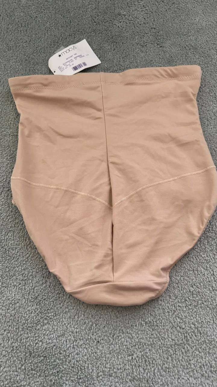 Maidenform Fat Free Dressing High Waist Shaping Brief Shapewear Beige L