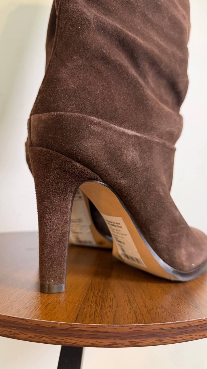 Vince Camuto Women’s Sorina Slouchy Knee‑High Boots Brownie 7.5M Suede MSRP $259