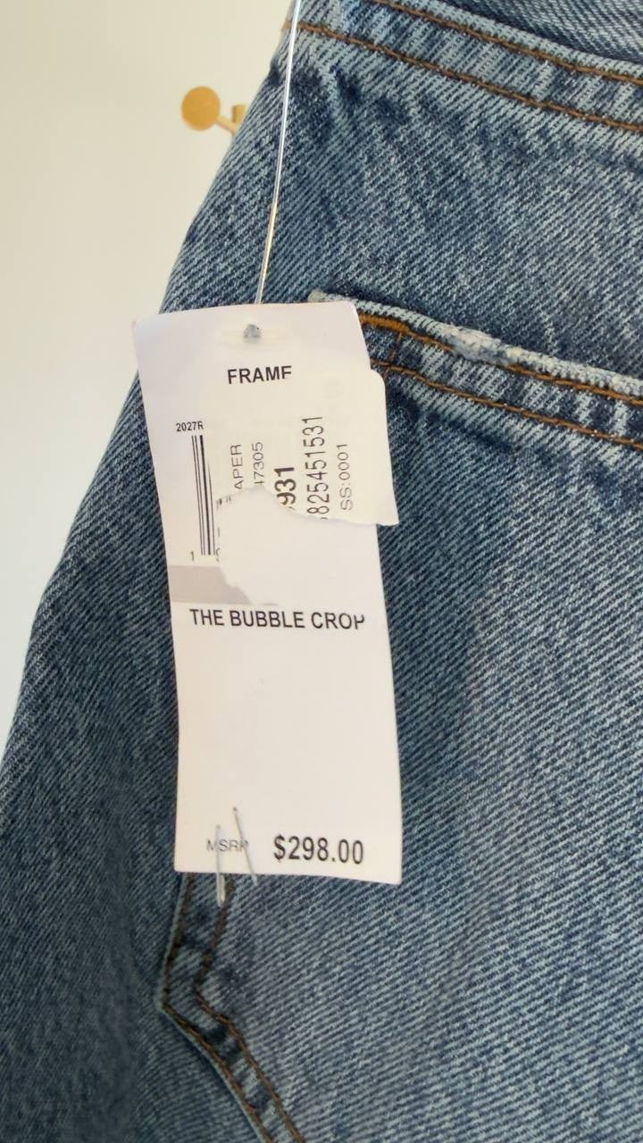 FRAME The Bubble Crop Jeans Rapture Ra 27 NWT $298