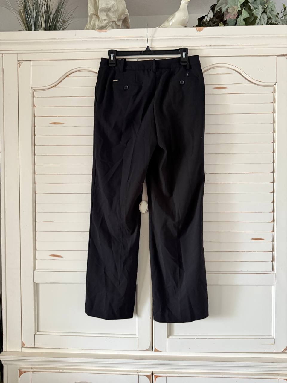 DKNY Wide-Leg Ankle Pants Black Size 4P Petite NWT $89 – Chic Office Style