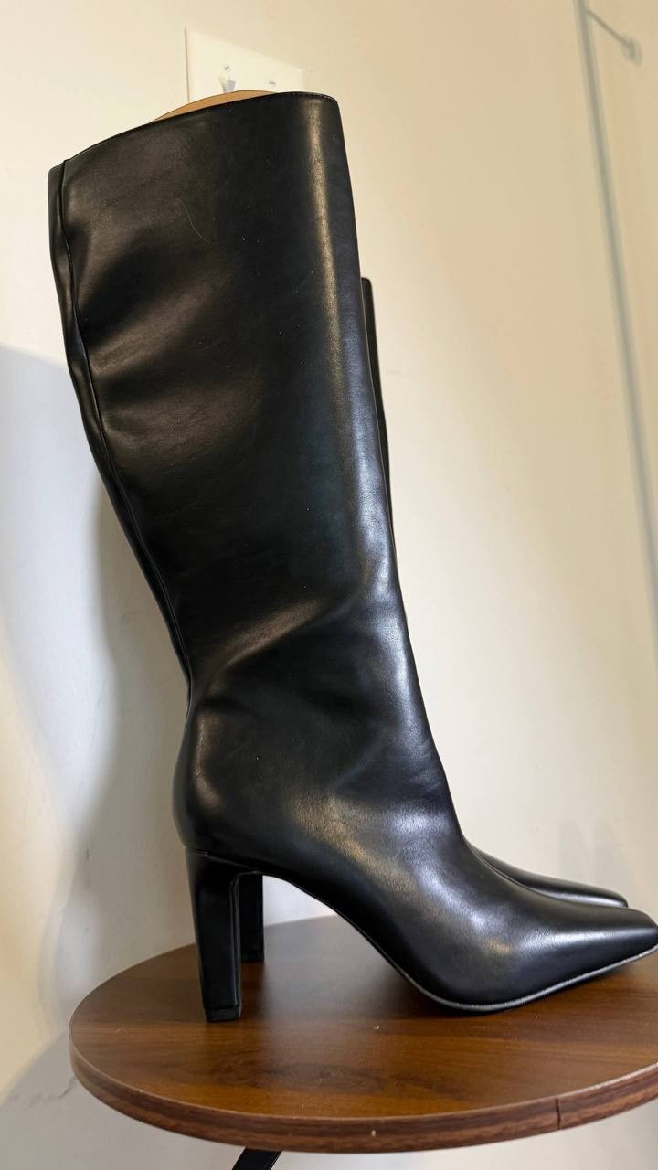Madden Girl High Dress Boots 9M Black Man‑Made New in Box MSRP $99