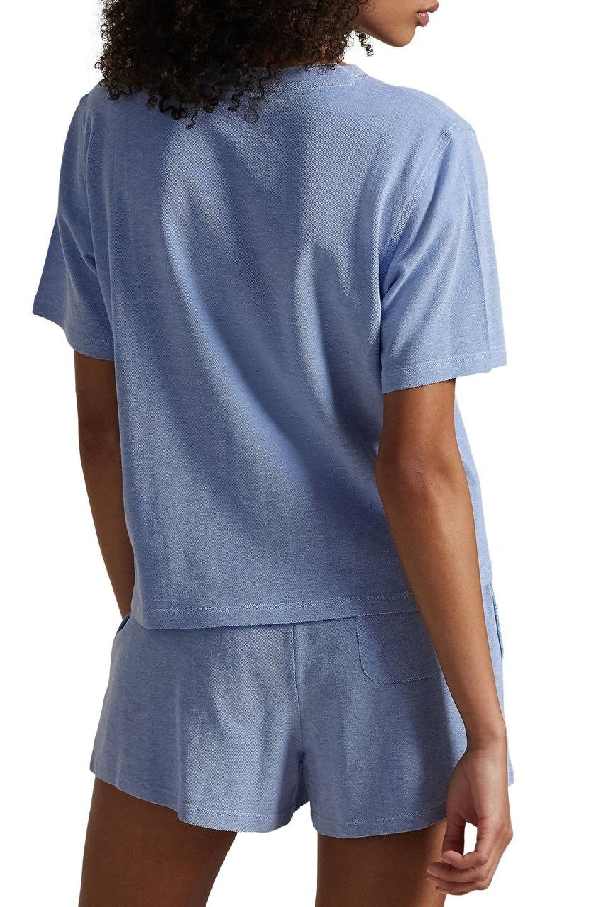 Polo Ralph Lauren Women’s Lounge Shorts Blue XL Cotton Sleep Shorts Logo