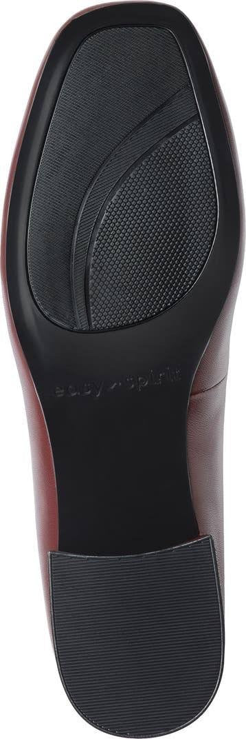Easy Spirit Jain Pump Leather Block Heel Dark Red Women’s 8M NWB $99