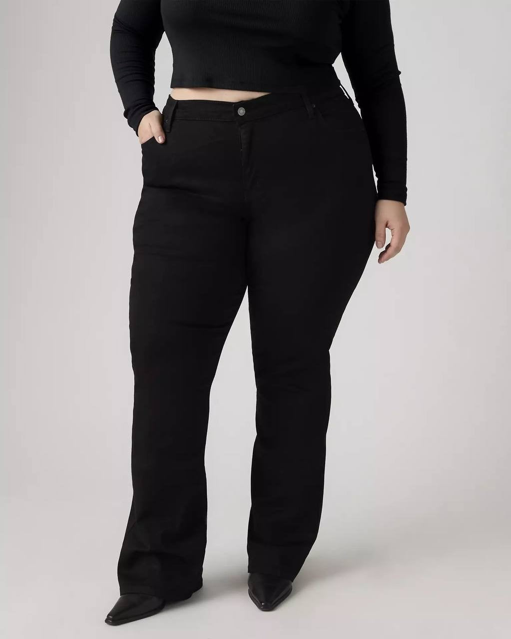 Levi’s 725 High Rise Bootcut Jeans Plus Size Black 18W NWT $75