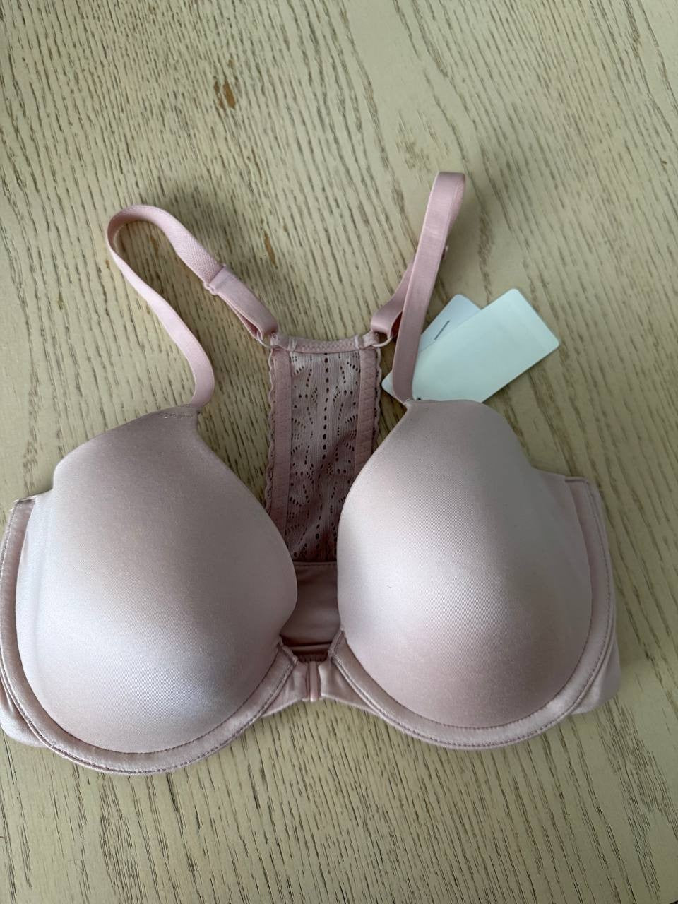 b.tempt’d by Wacoal Women’s Front Close Underwire T-Shirt Bra 32D Blush Pink