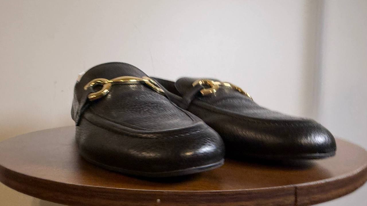 Arezzo Loafers Black Leather Size 8B New in Box $99