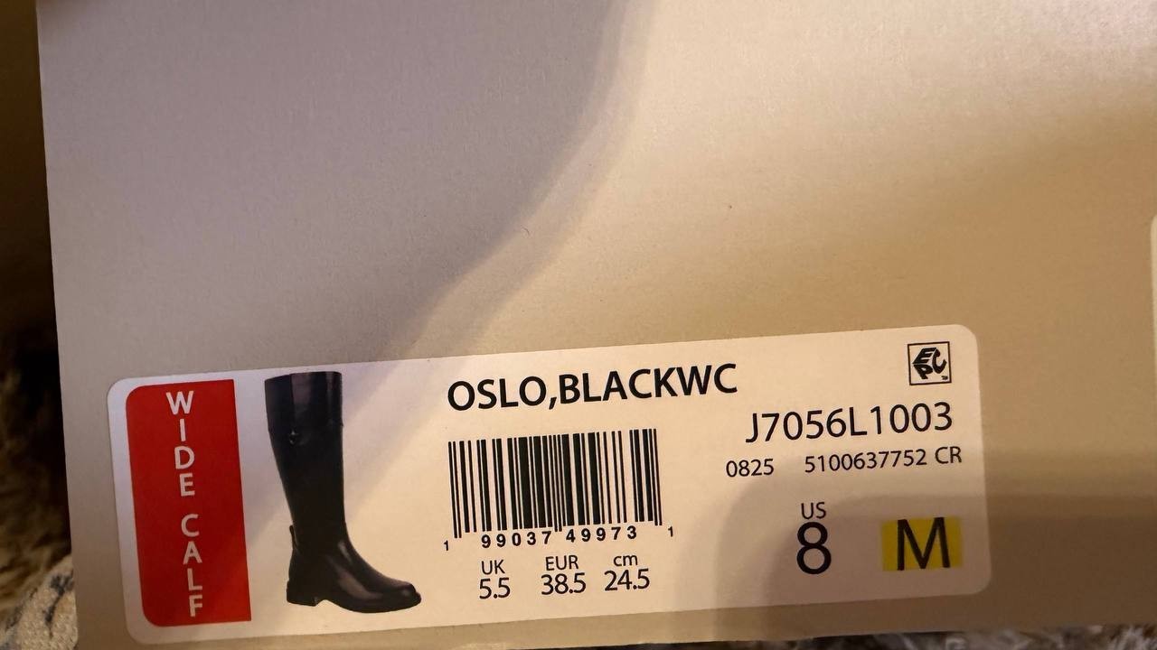 Naturalizer Oslo Boots 8M Black Leather Tall Riding Round Toe NIB msrp$285