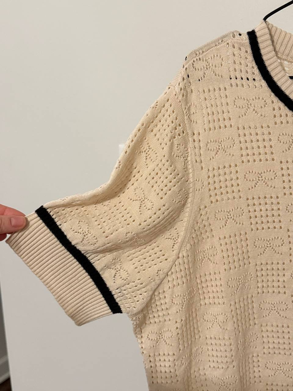Belldini Knit Top – Size 2X – Sand Dollar/Black – NWT – $34