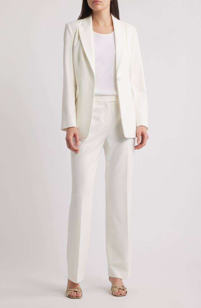 Tahari Bird‑Eye Straight‑Leg Pants – Size 16 – NWT – $99