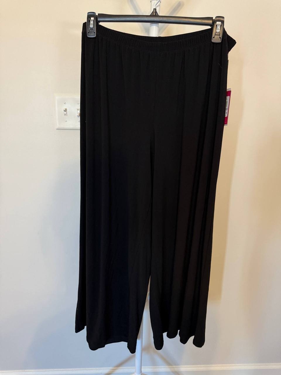 Vince Camuto Plus Size Pull‑On Wide‑Leg Pants – Size 1X – NWT – Black – $89