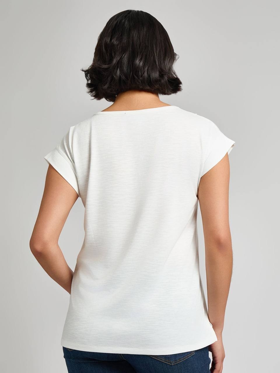 Jones New York Dolman Top Inset Lace White Crew Neck Size M NWT$69 needs washing
