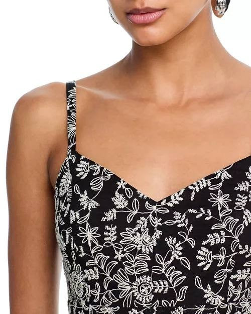Aqua Embroidered Tank Midi Dress – Size XXS – NWT – $116